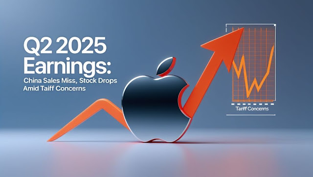 Apple Q2 2025 Earnings Summary Chart – Revenue, EPS, China Sales Decline, Tariff Impact