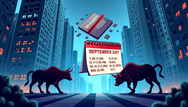 Traders watching US jobs data and Broadcom