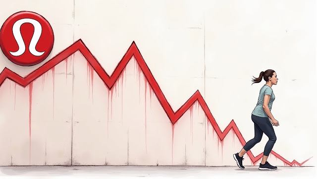Lululemon stock chart showing