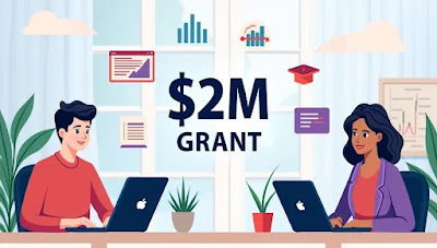IUP Wins $2M NSF Grant for Data Science Scholars Students collaborating on laptops
