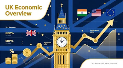 UK GDP rose 0.1% in August 2025.