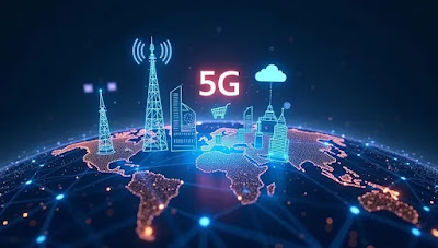 5G signal towers, AI circuits