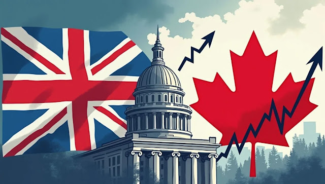 UK and Canadian flags