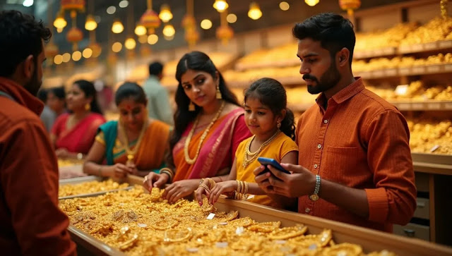 gold jewellery displays
