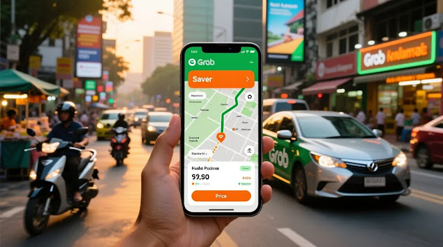 Grab app with a prominent