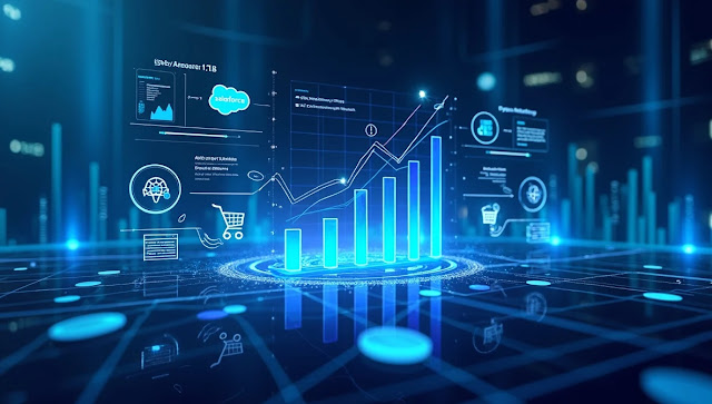 glowing stock-market