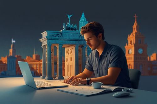 freelancer working on a laptop