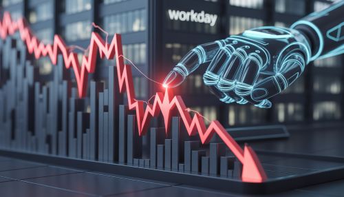 a translucent robotic AI hand touching