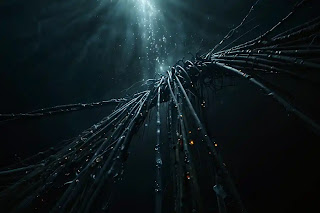 under water telecommunication cables lay
