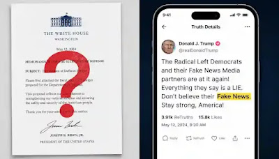 Trump social media post on Iran talks