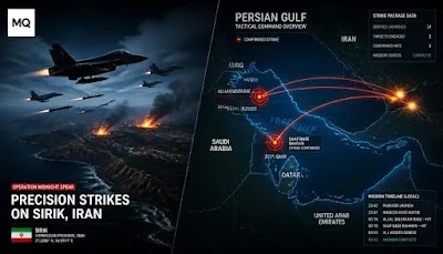 ​US Strikes Iran; 8 Gulf Bases Attacked