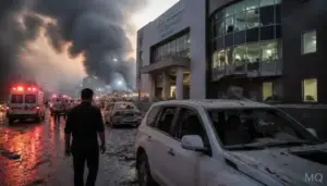 Hospital strike in Ahvaz ruins