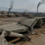 MQ news logo on collapsed bridge image