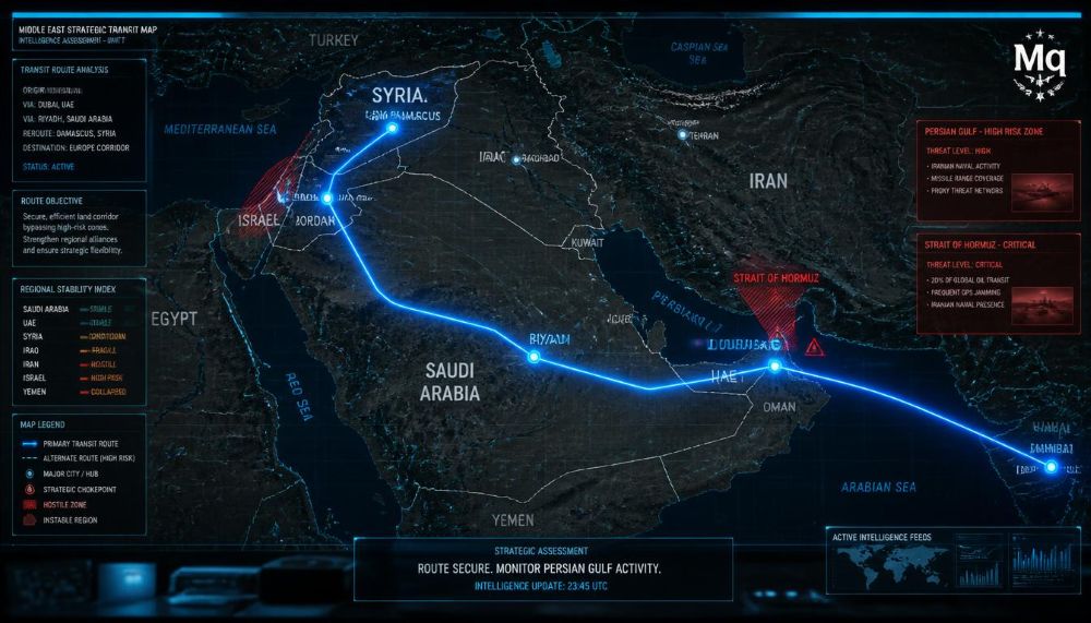 Middle East conflict escalation map.