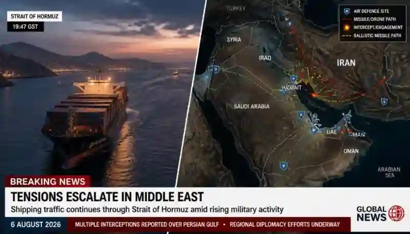 Strait of Hormuz ship navigation map