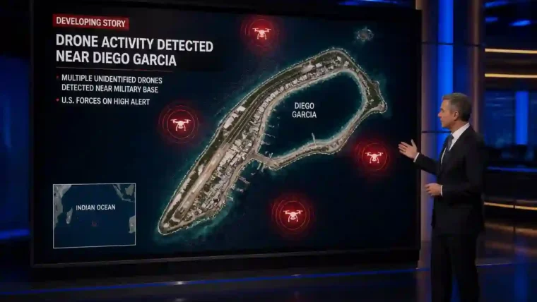 Diego Garcia drone sighting 2026