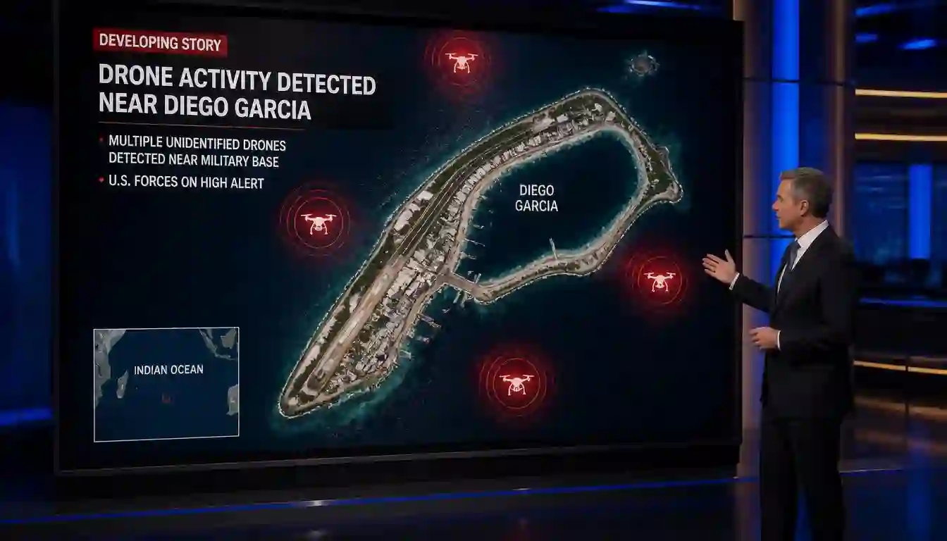 Diego Garcia drone sighting 2026
