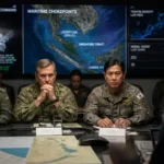 Middle East Crisis: Iran Warns Arab Allies and G7 Alerts Middle East Crisis: Military screen showing Middle East