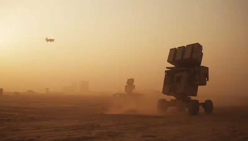 Saudi Arabia Yemen conflict: Saudi air defense radar post in desert