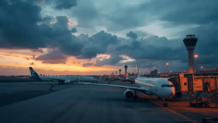 iran war crisis: Parked airliners on tarmac amid crisis