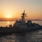 Saudi Yemen War: Naval vessel patrolling the Red Sea